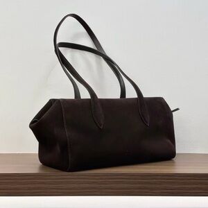 Elegant Black Leather Tote Bag